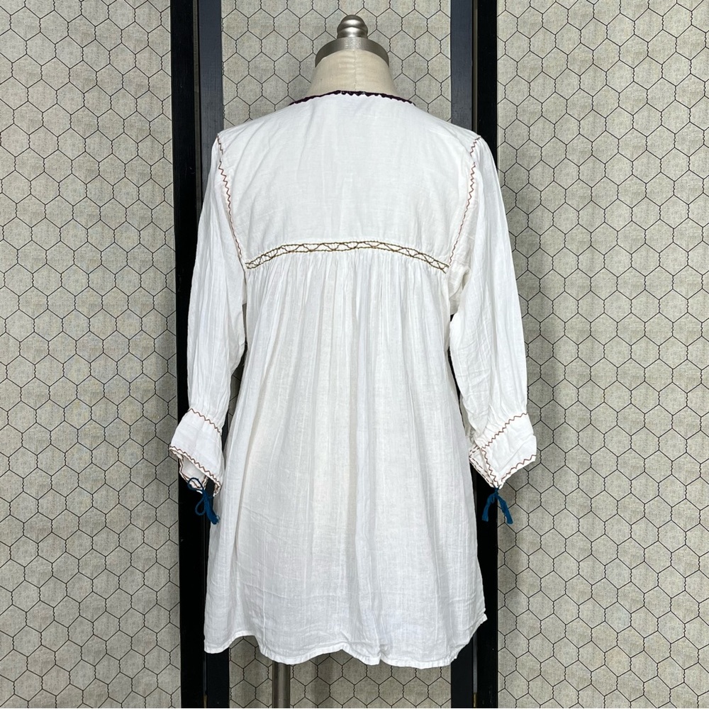 Allegra Luca Embroidered Handmade Blouse - Picture 3 of 13